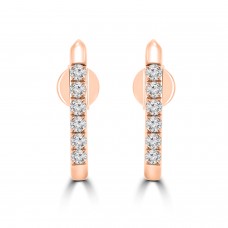 0.31 Ct Round Cut Diamond Stud Earrings in 14k Rose Gold 0.31 Ct Round Cut Diamond Stud Earrings in 14k Rose Gold